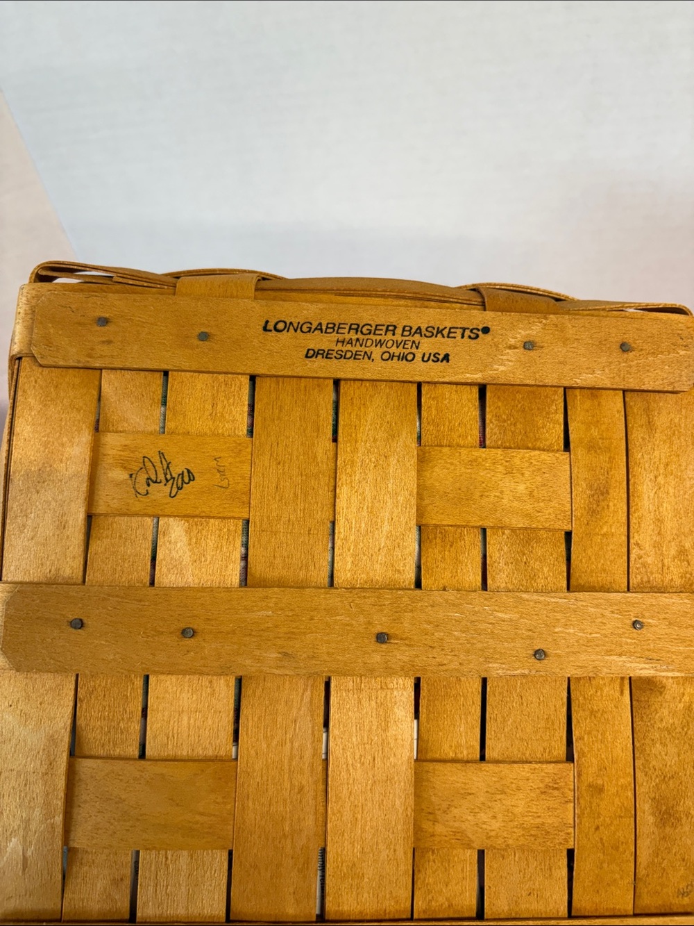 Longaberger 2000 Christmas Collection Deck The Halls Basket/liner/protect no lid - Picture 5 of 9